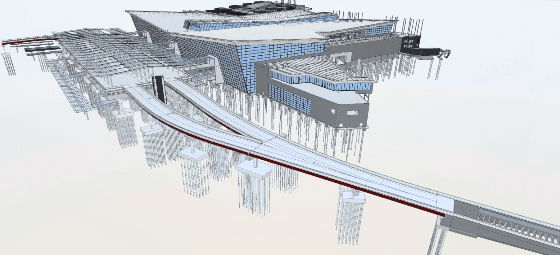 Digital delivery of the new terminal one at JFK International Airport  