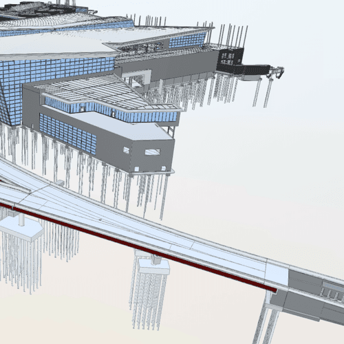 Digital delivery of the new terminal one at JFK International Airport  